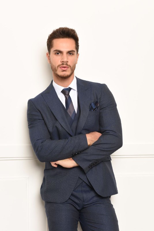 Plus suit men in navy | Flamingo Fits