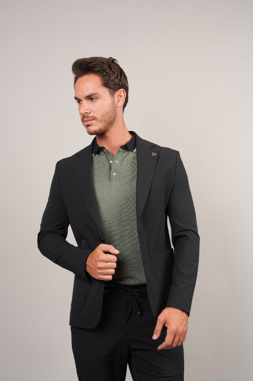 Black two-piece parachute suit in black | Flamingo Fits