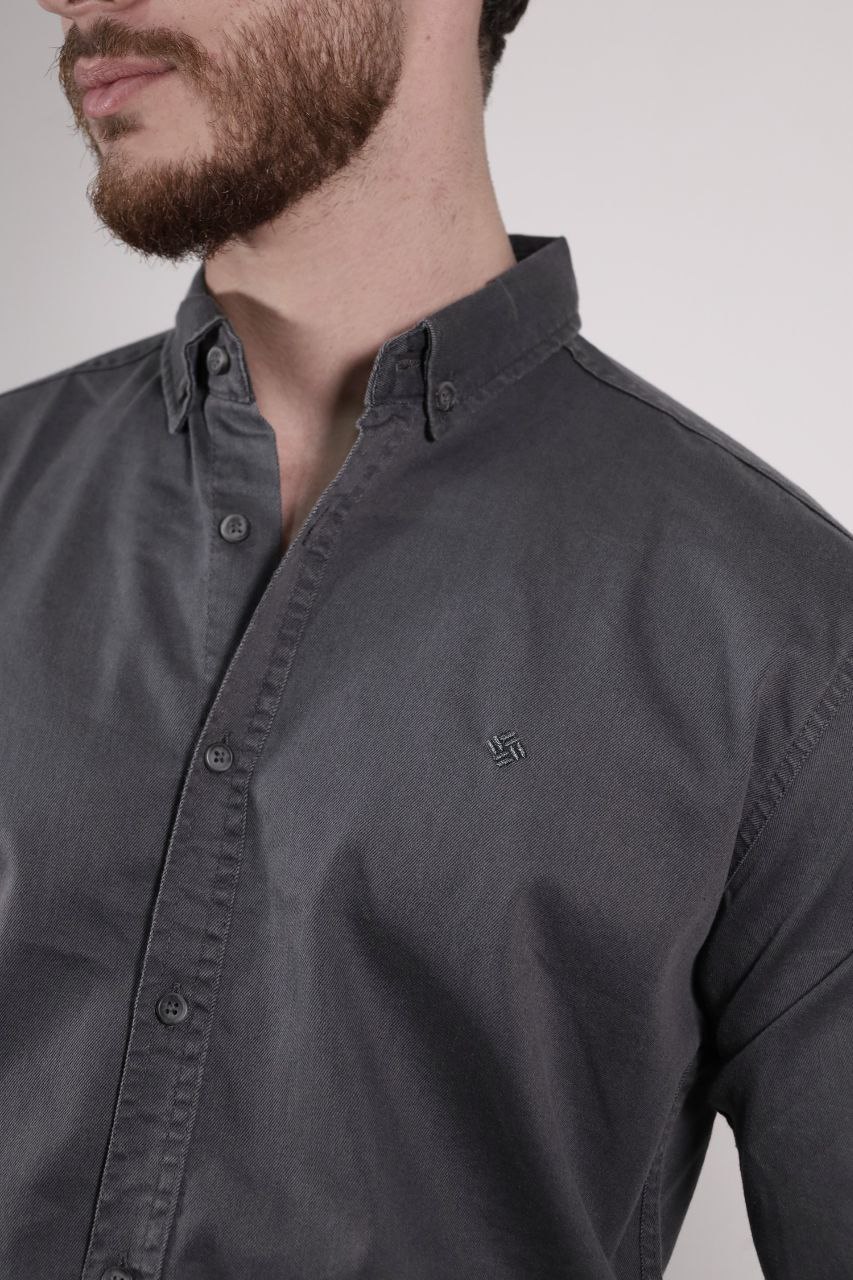 Senzy Grey Curduroy Shirt