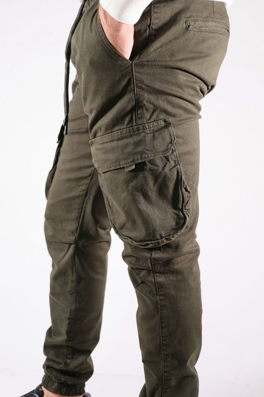 olive cargo trousers