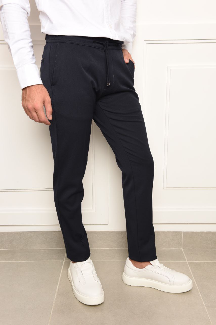 Navy rena jogger trouser in navy | Flamingo Fits