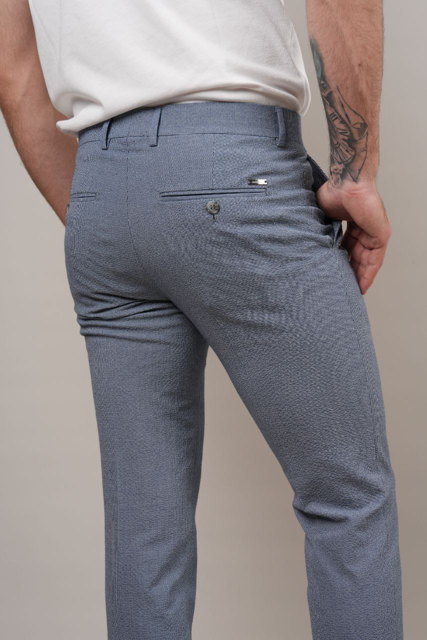 Blue bahamas goffre chino pants in blue | Flamingo Fits