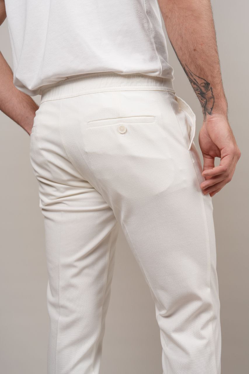 White Rena Jogger Trouser