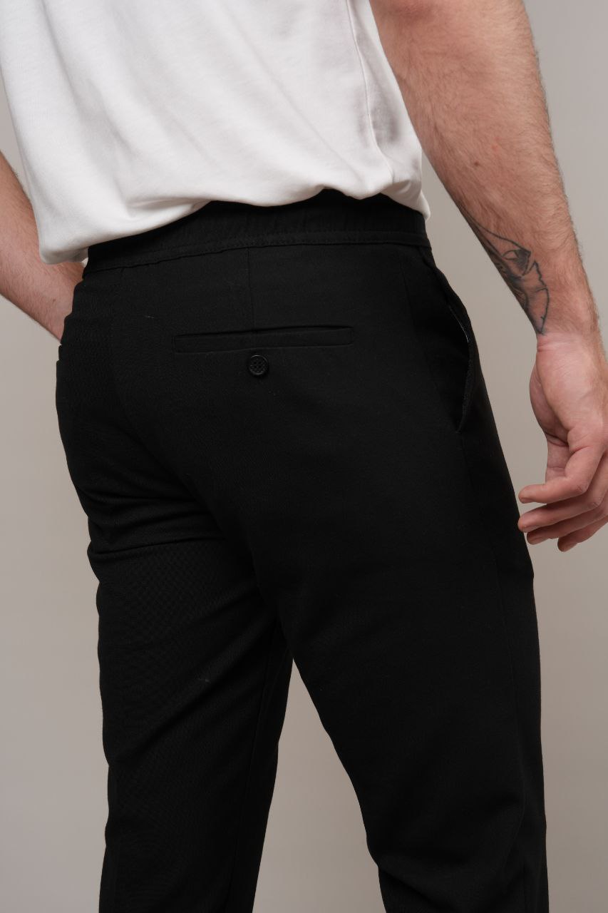 Black rena jogger trouser in black | Flamingo Fits