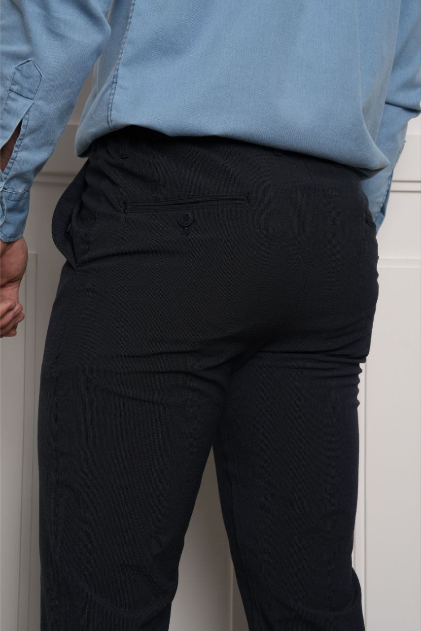 Navy colwood jogger trouser in navy | Flamingo Fits