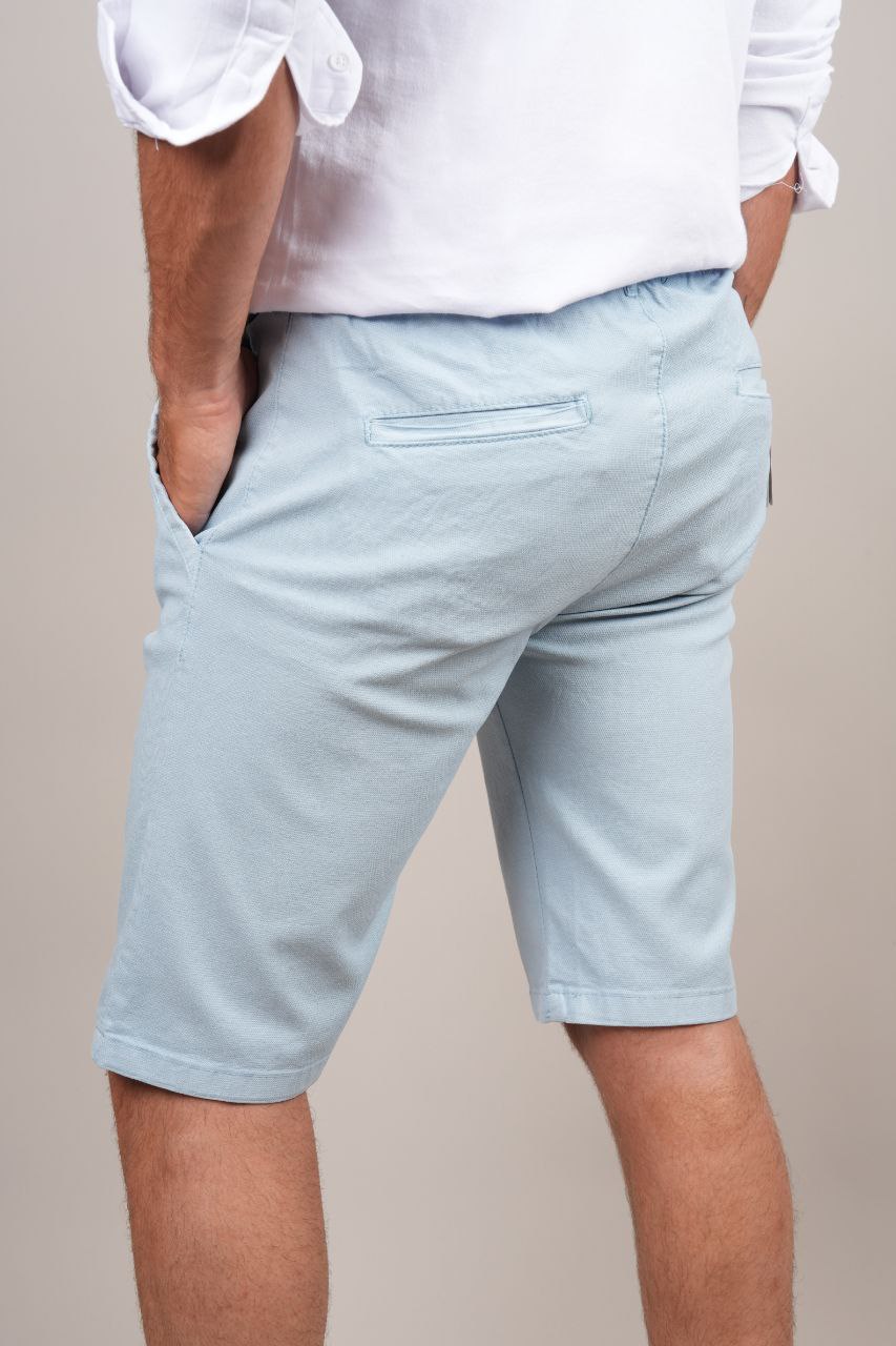 Blue mega short trouser in blue | Flamingo Fits