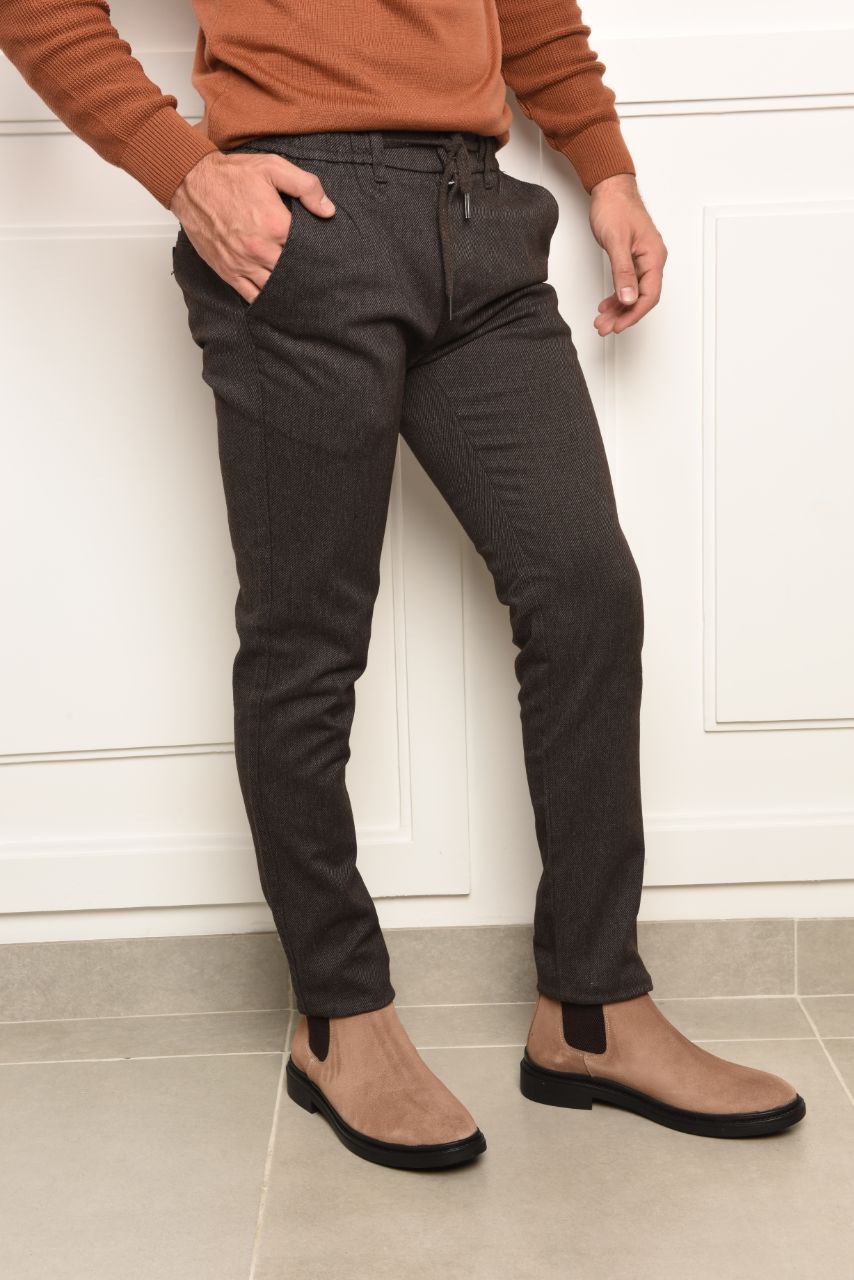 Brown Zan Jogger Trouser