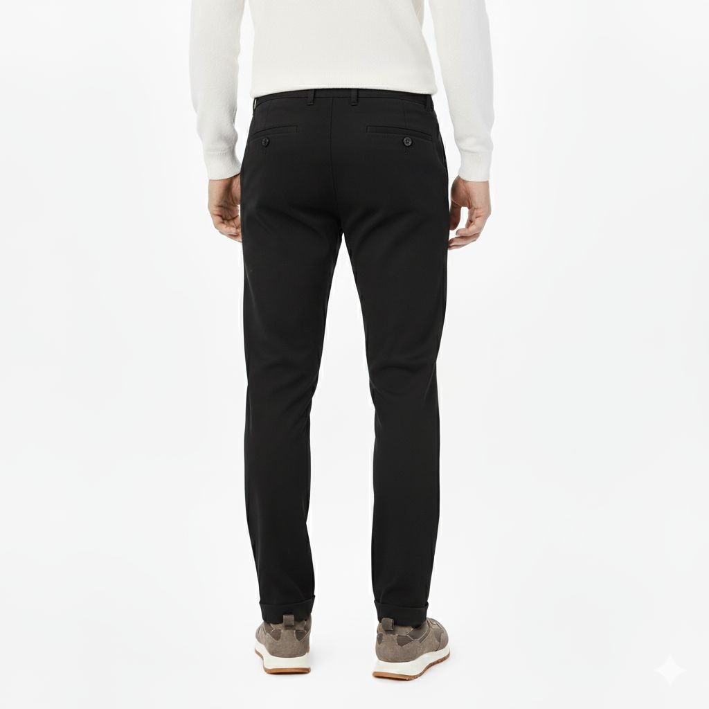Black regular jogger trouser in black | Flamingo Fits