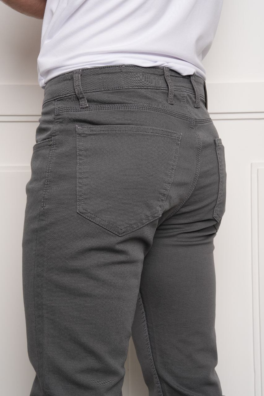 Brj grey regular  five pockets in grey | Flamingo Fits