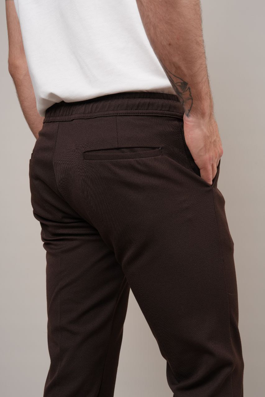 Brown rena jogger trouser in brown | Flamingo Fits