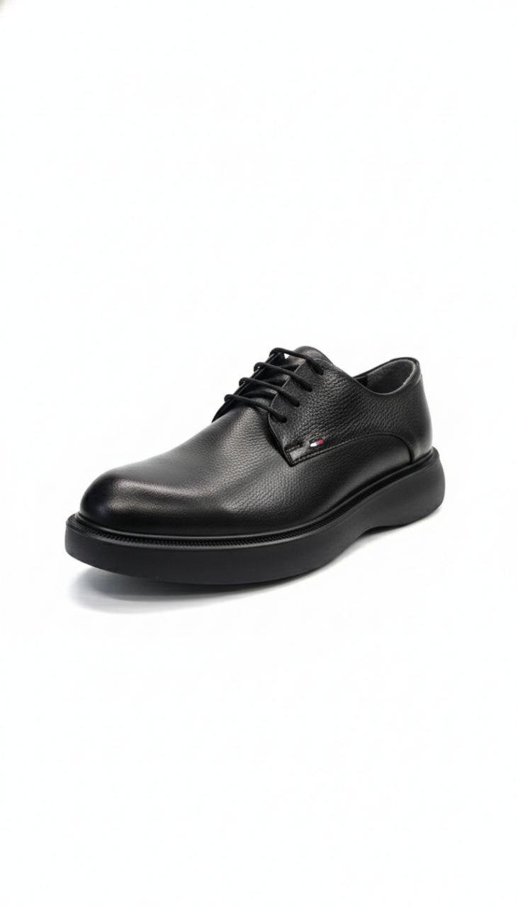 Black refined comfort shoes in black | Flamingo Fits