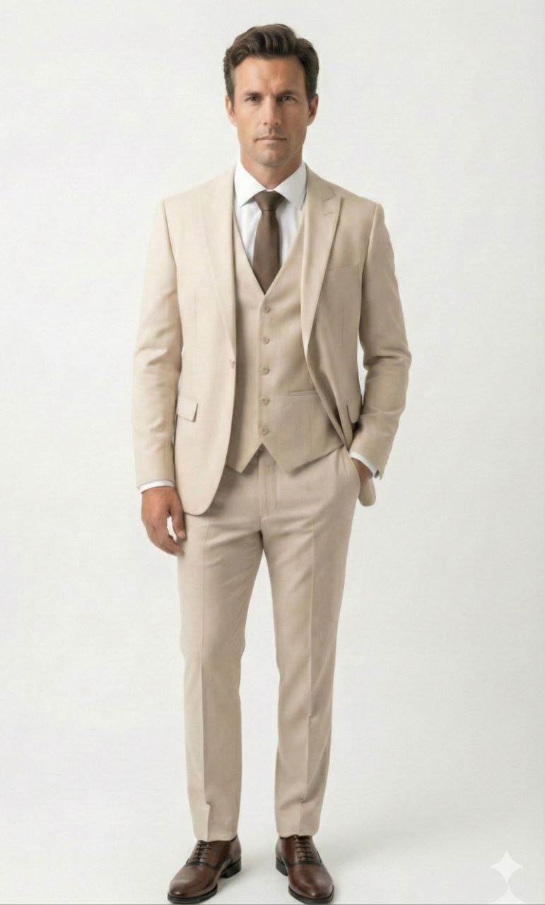 Beige-Ivory Crest SuiT