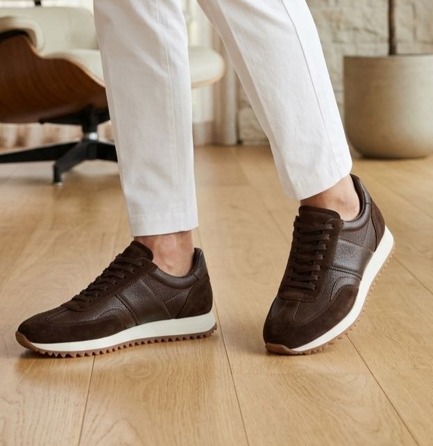 Brown stealth trainer in brown | Flamingo Fits