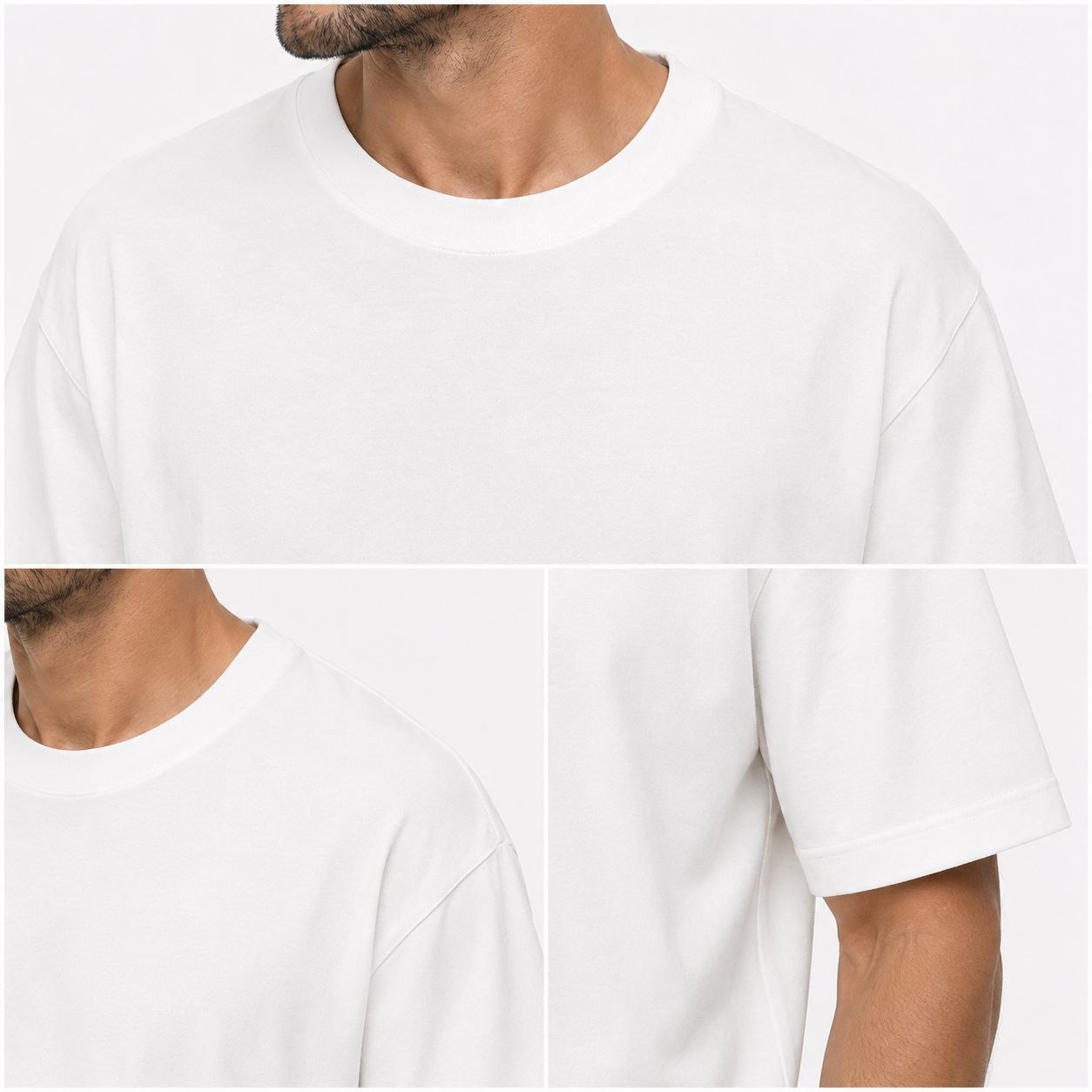 White oversized box tshirt in white | Flamingo Fits