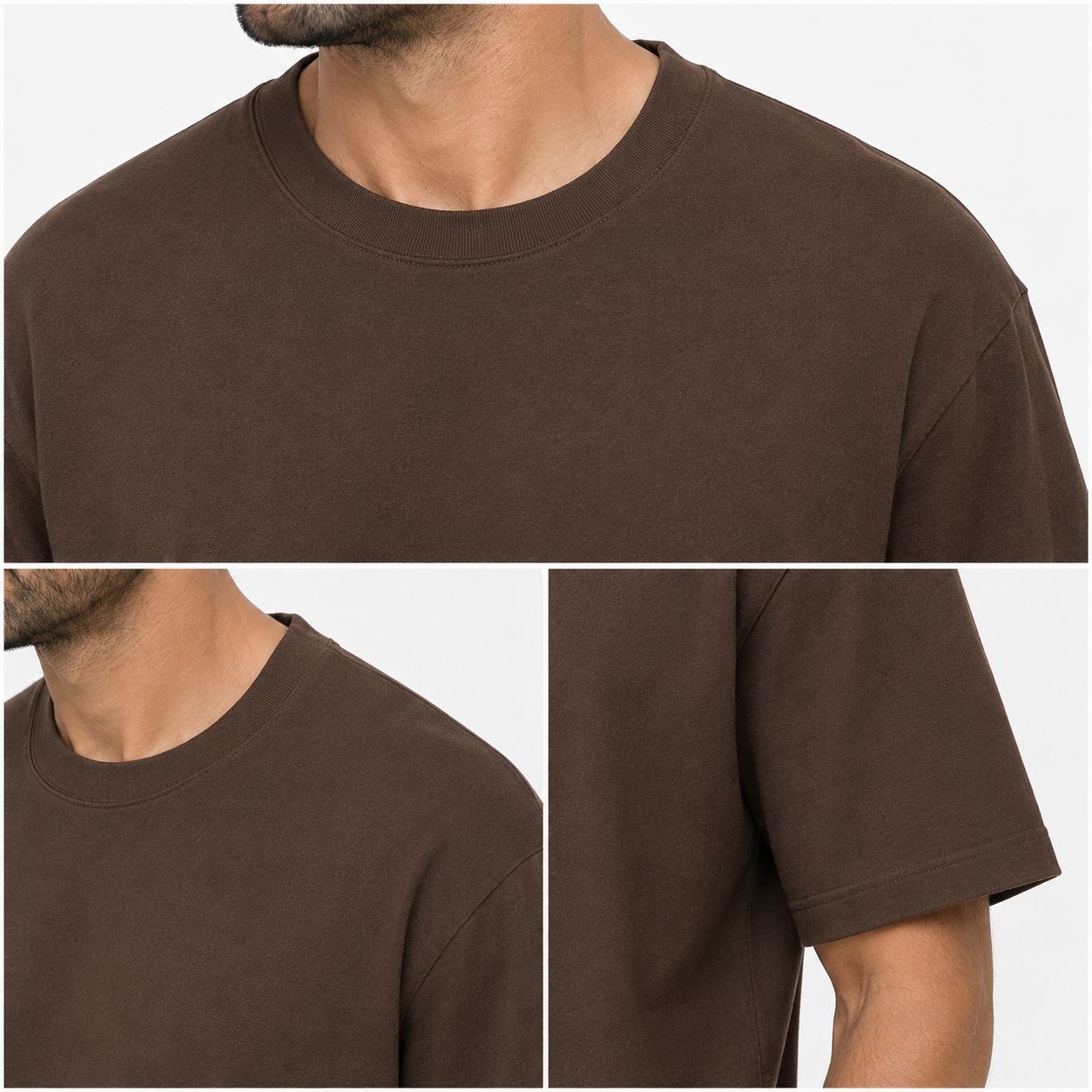Brown oversized box tshirt in brown | Flamingo Fits