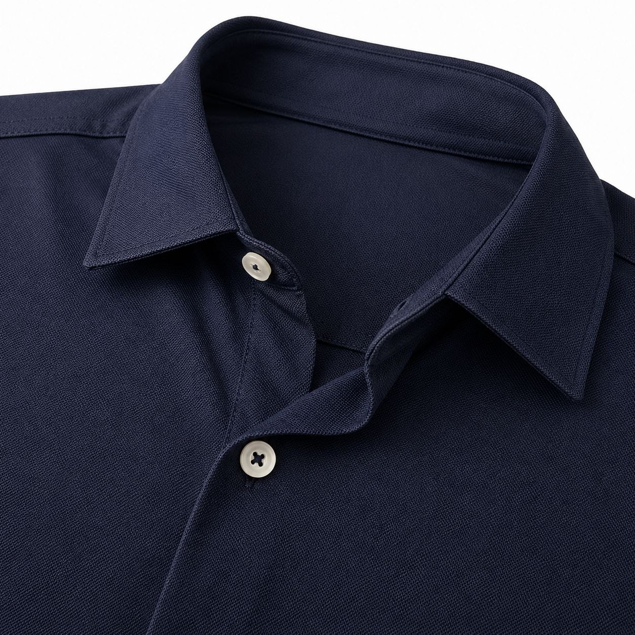 Navy the precision weave shirt in navy | Flamingo Fits