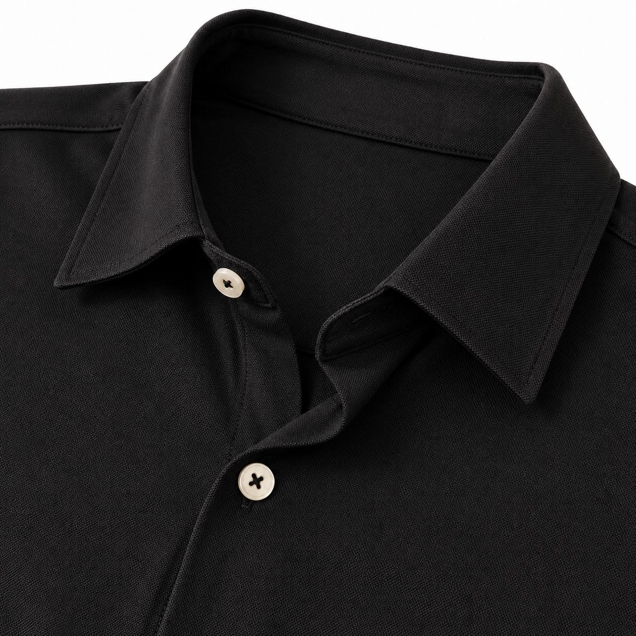 Black the precision weave shirt in black | Flamingo Fits
