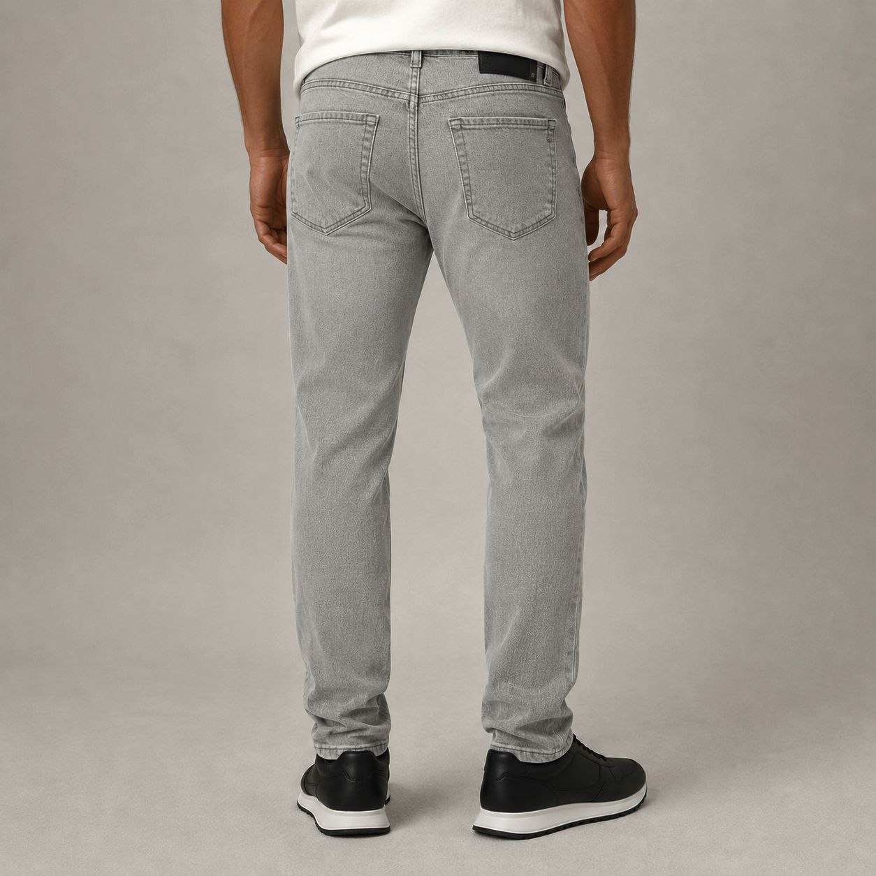 Aron comfort slim jeans in LIGHT GREY | Flamingo Fits