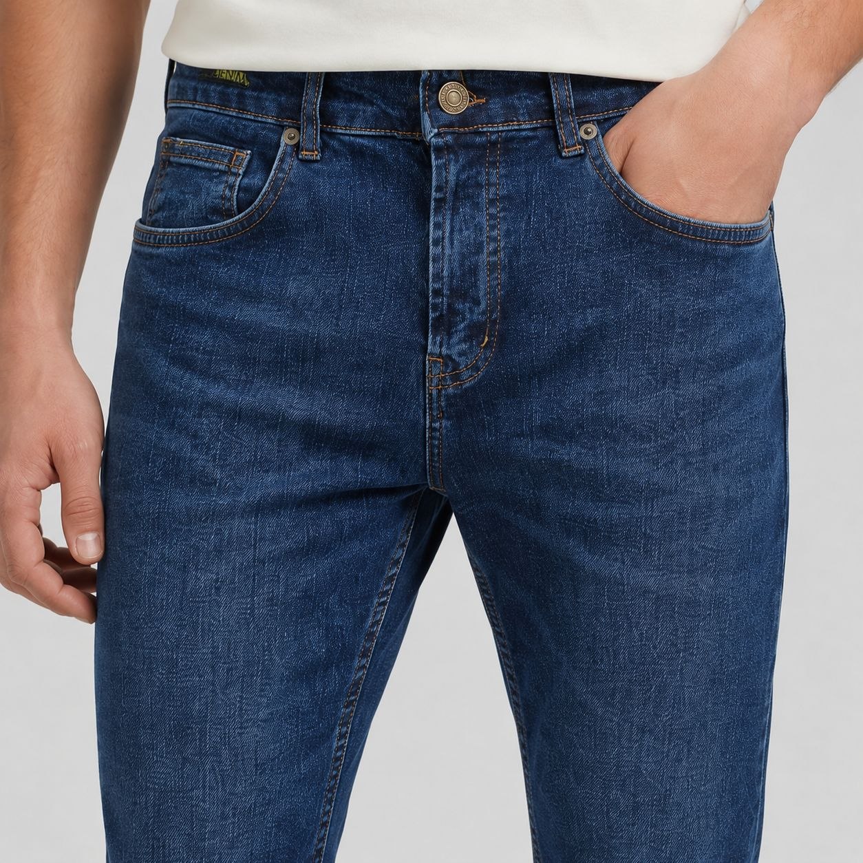 Light navy  viva slimfit jeans in light navy | Flamingo Fits