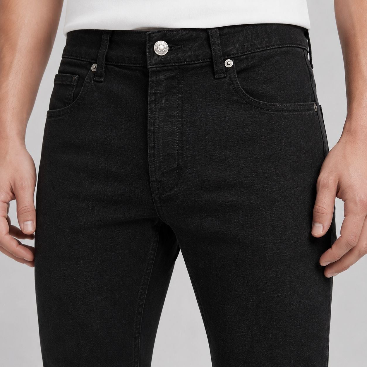 Black  viva slimfit jeans in black | Flamingo Fits
