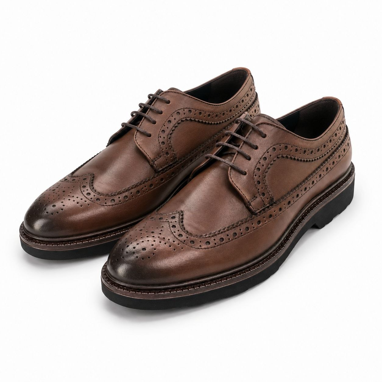 Havan heritage wing tip lug shoes in havan | Flamingo Fits