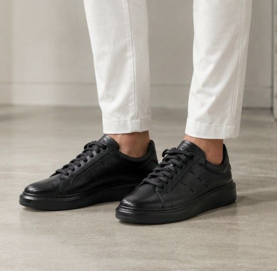 Phantom sole black sneakers in black | Flamingo Fits