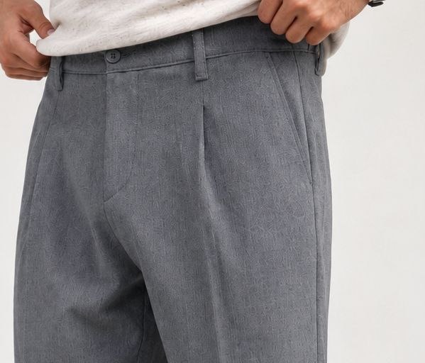 Grey rena relaxed-straight pants in grey | Flamingo Fits