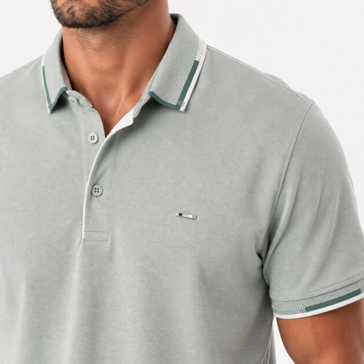 Mint-aqua bruno elite polo tshirt in mint aqua | Flamingo Fits