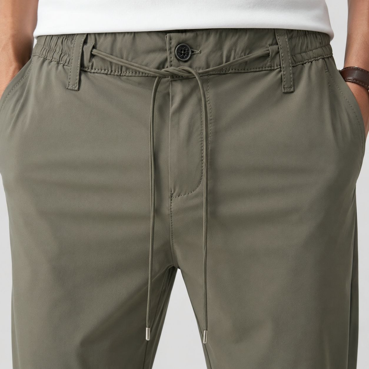 Olive aeron flex jogger trouser in olive | Flamingo Fits