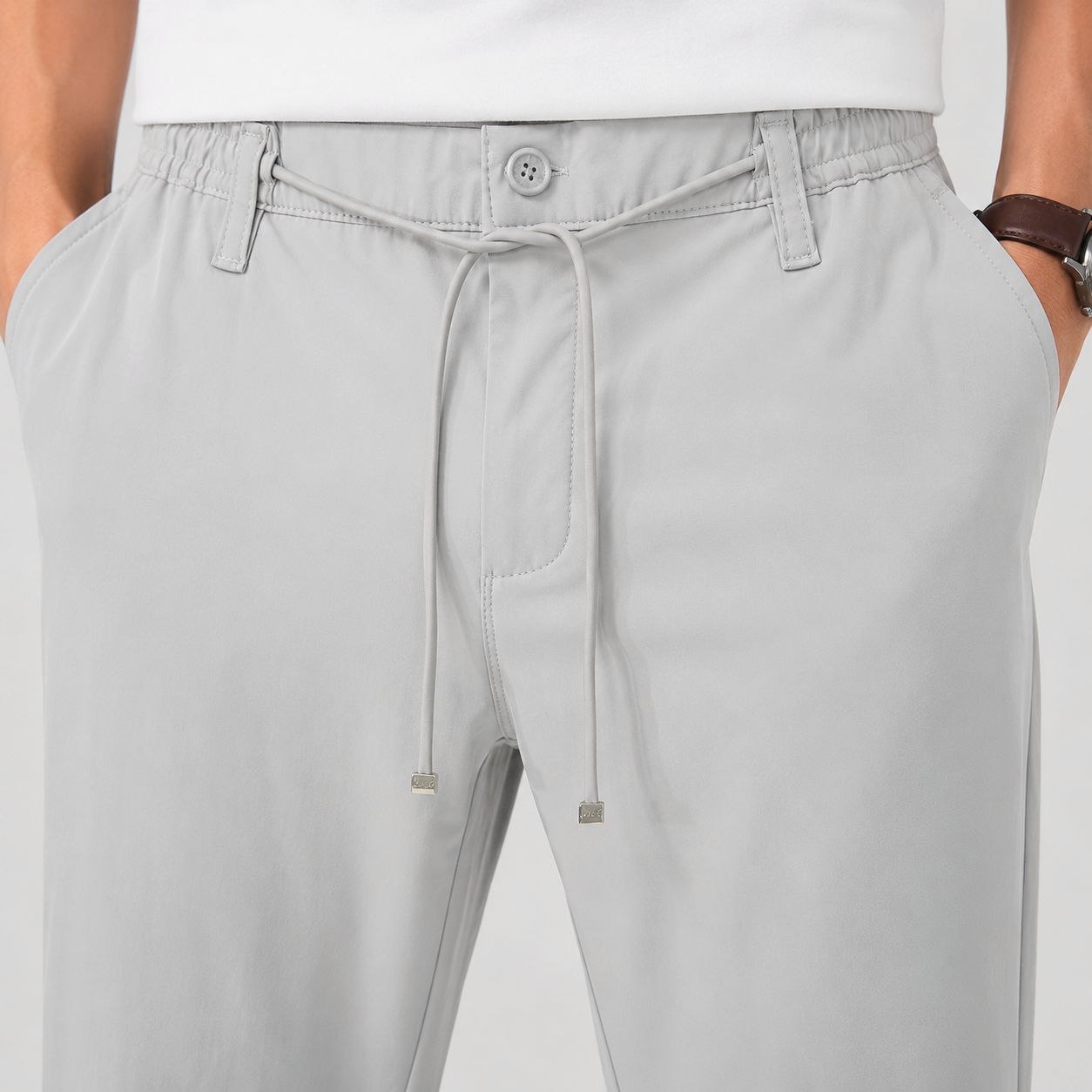 Grey aeron flex jogger trouser in grey | Flamingo Fits