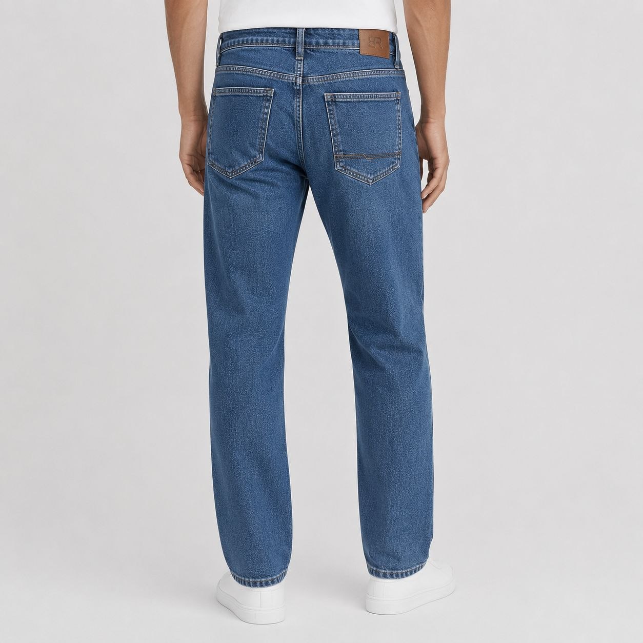 Brj light navy regular jeans in yello | Flamingo Fits