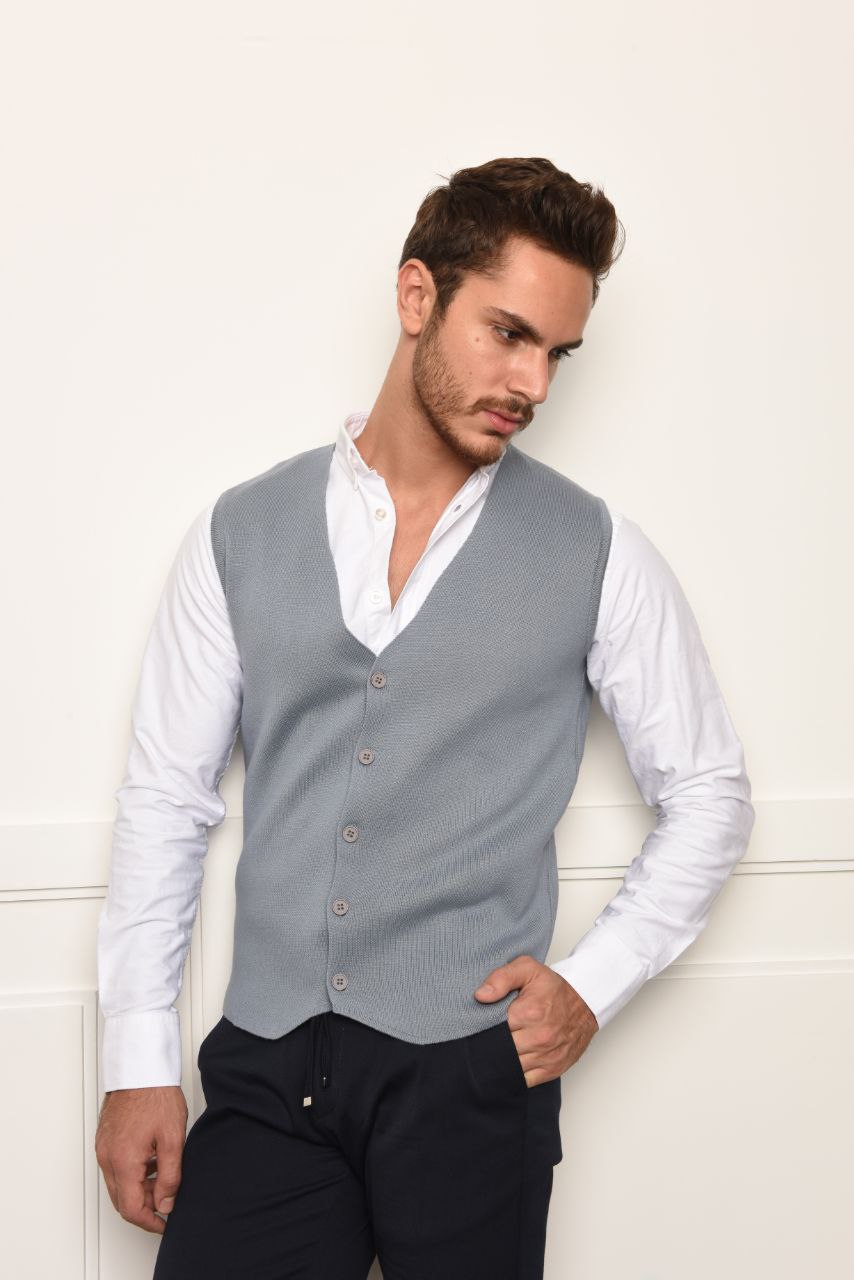 ray knitted vest