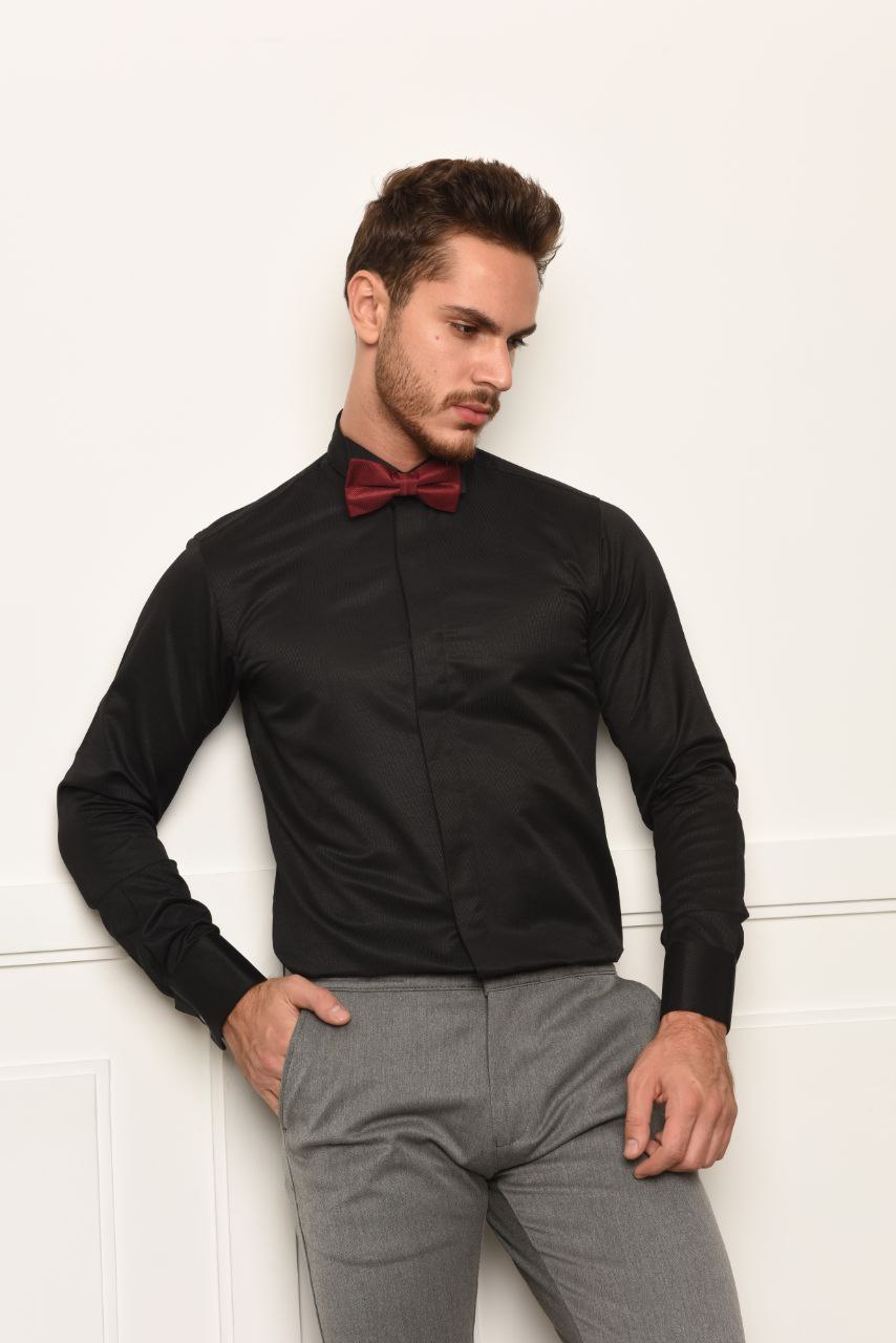 IDOLE WING COLLAR CLASSIC SHIRT - shirt classic at Flamingo Fits