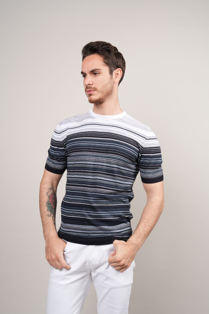 po striped knitted tshirt