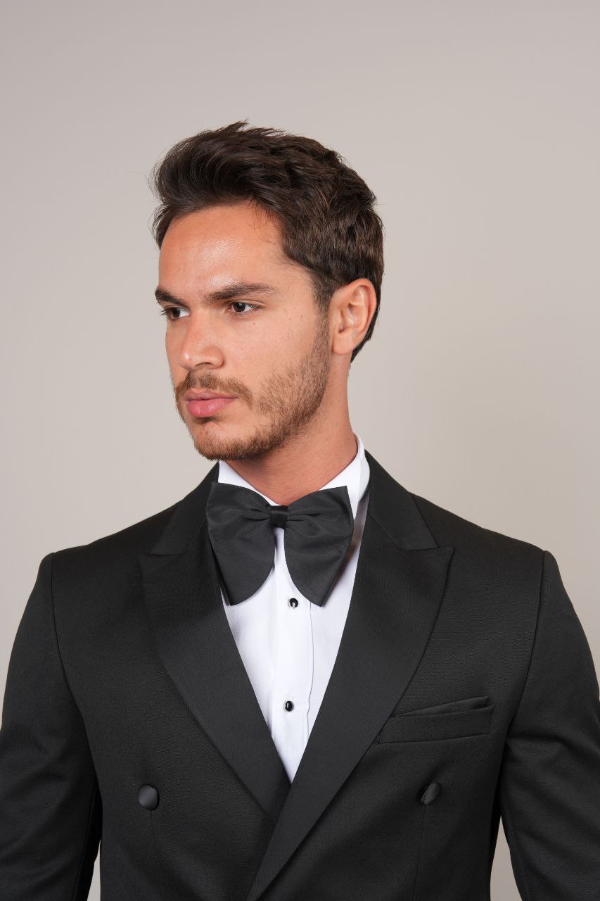 Full Black Double Breasted Tuxedo