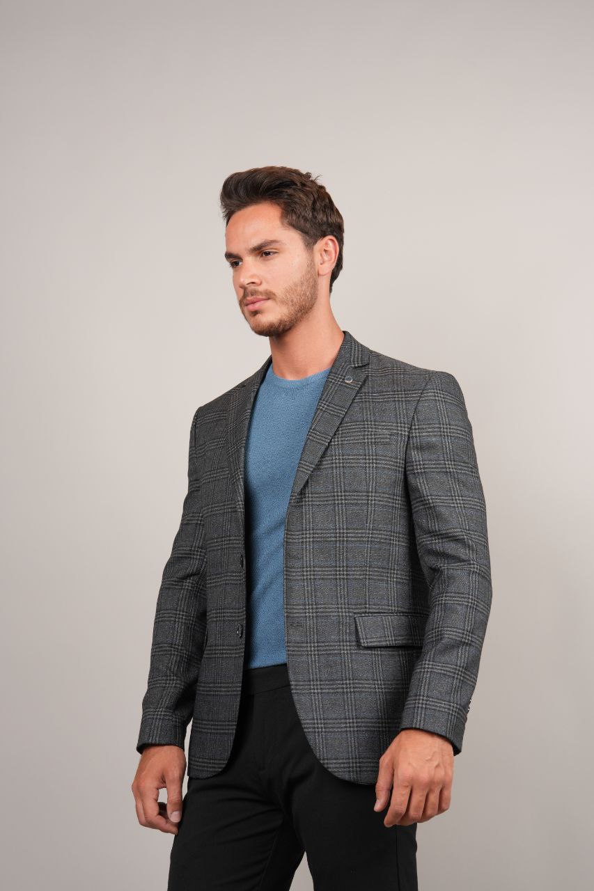 frappo tartan blazer