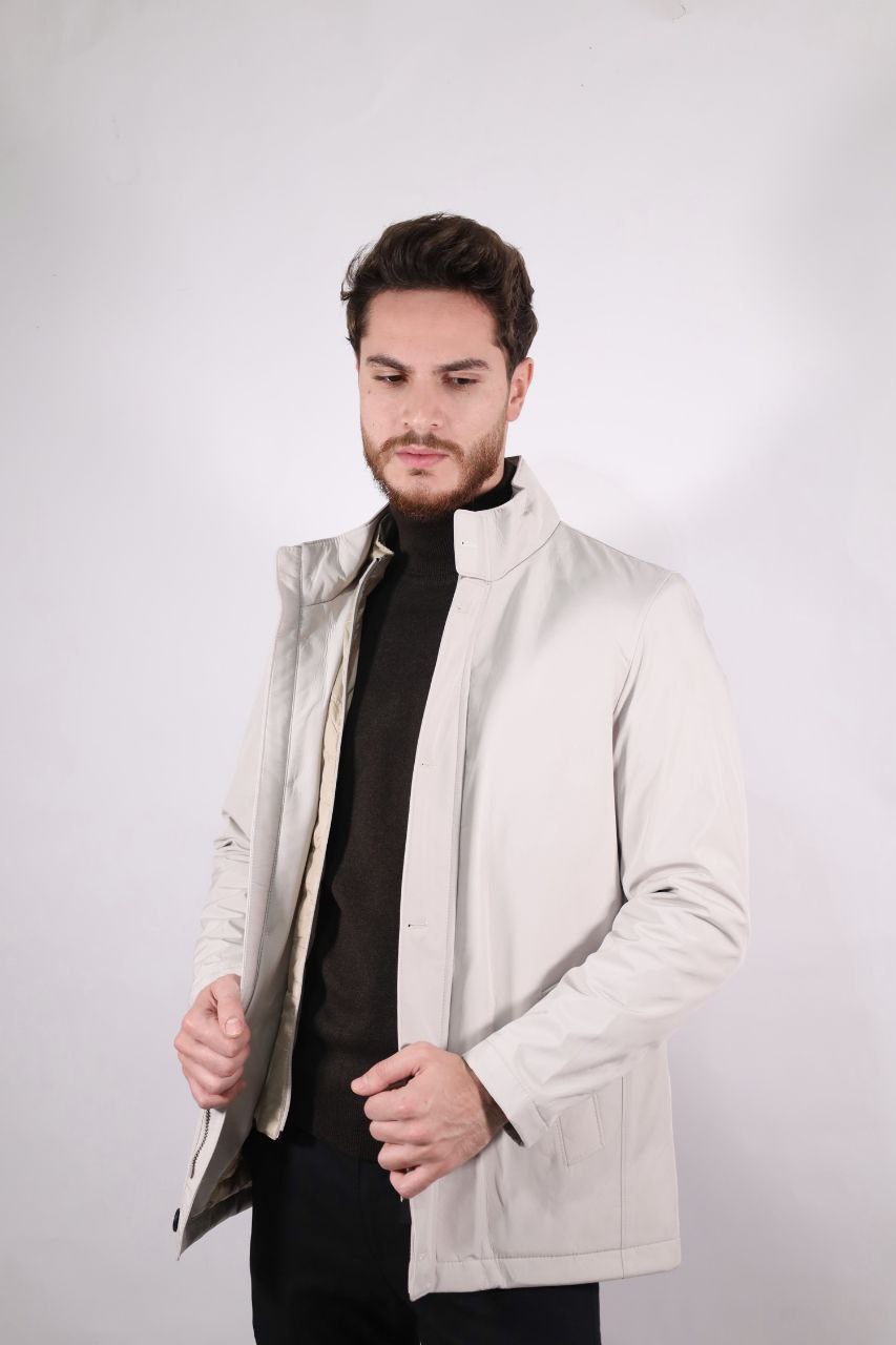 grey classic bomber jacket