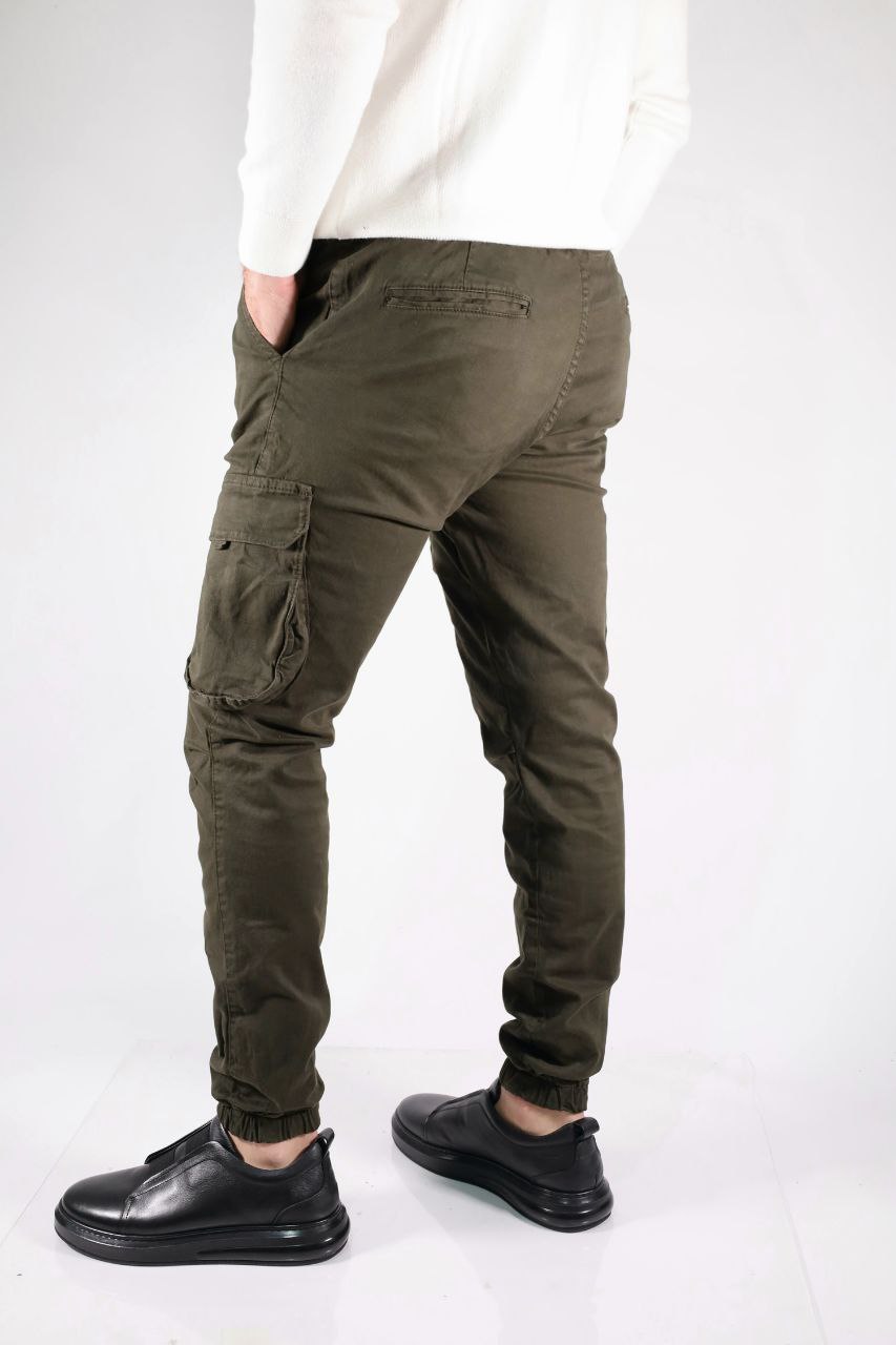 olive cargo trousers