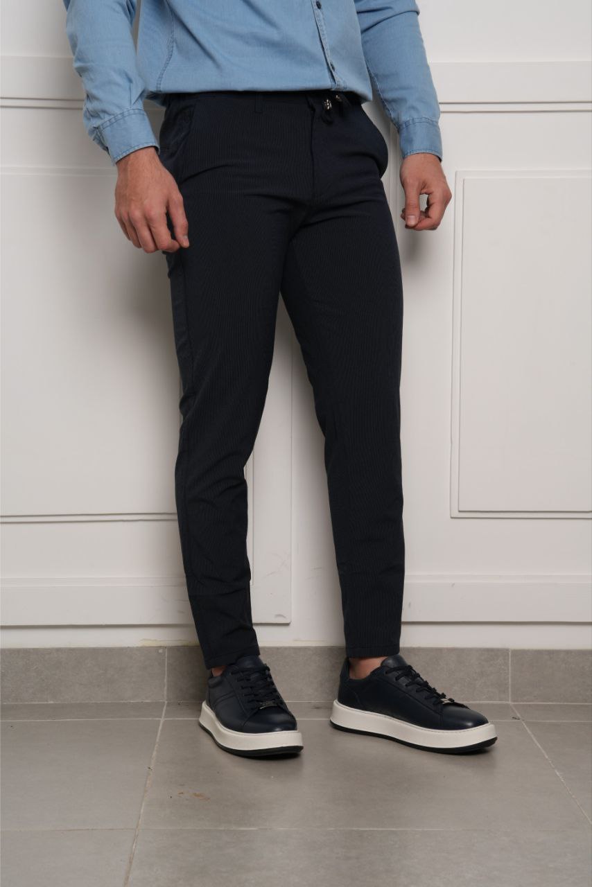 Navy colwood jogger trouser in navy | Flamingo Fits