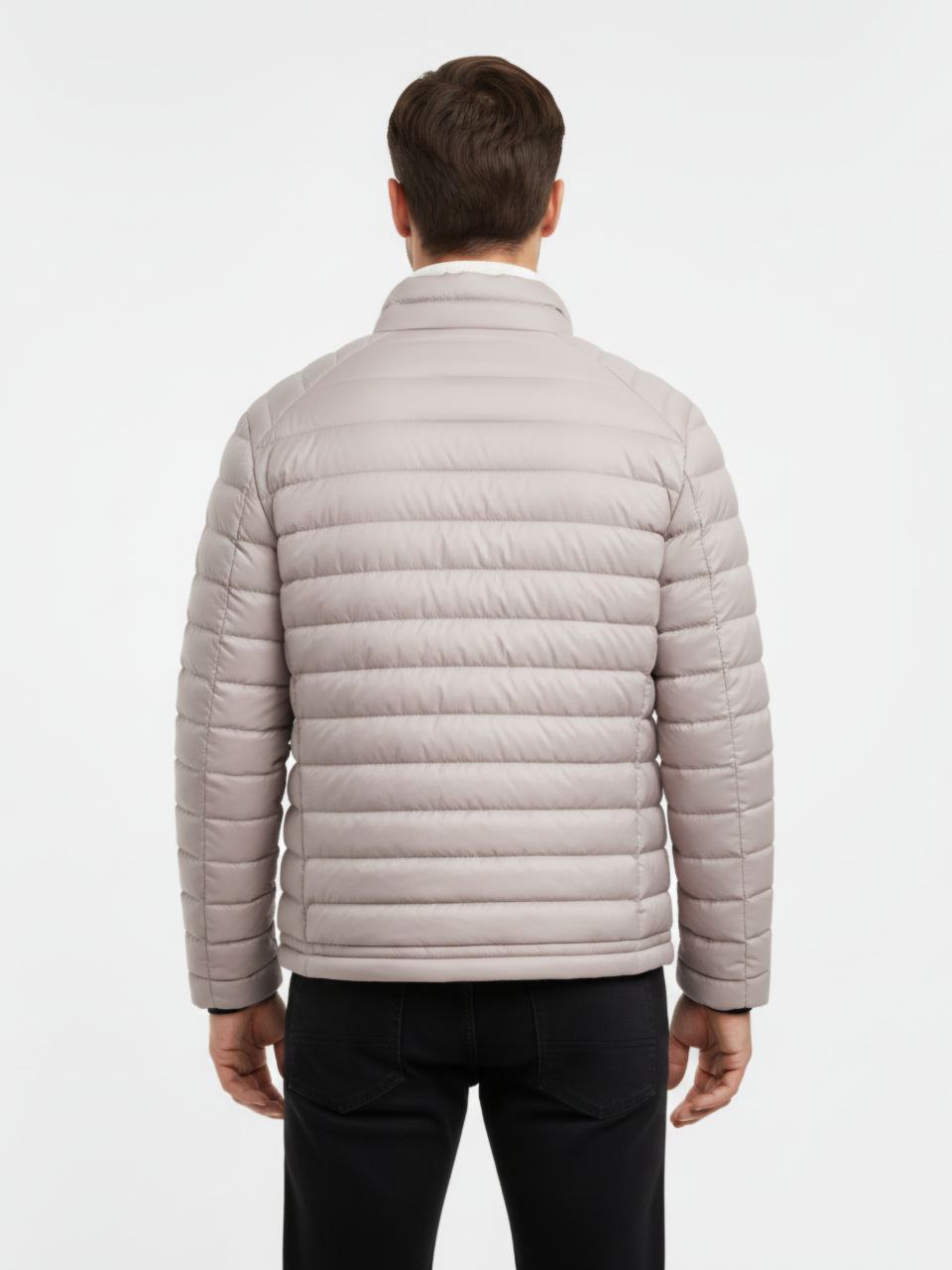 Beige puffer jacket in beij | Flamingo Fits