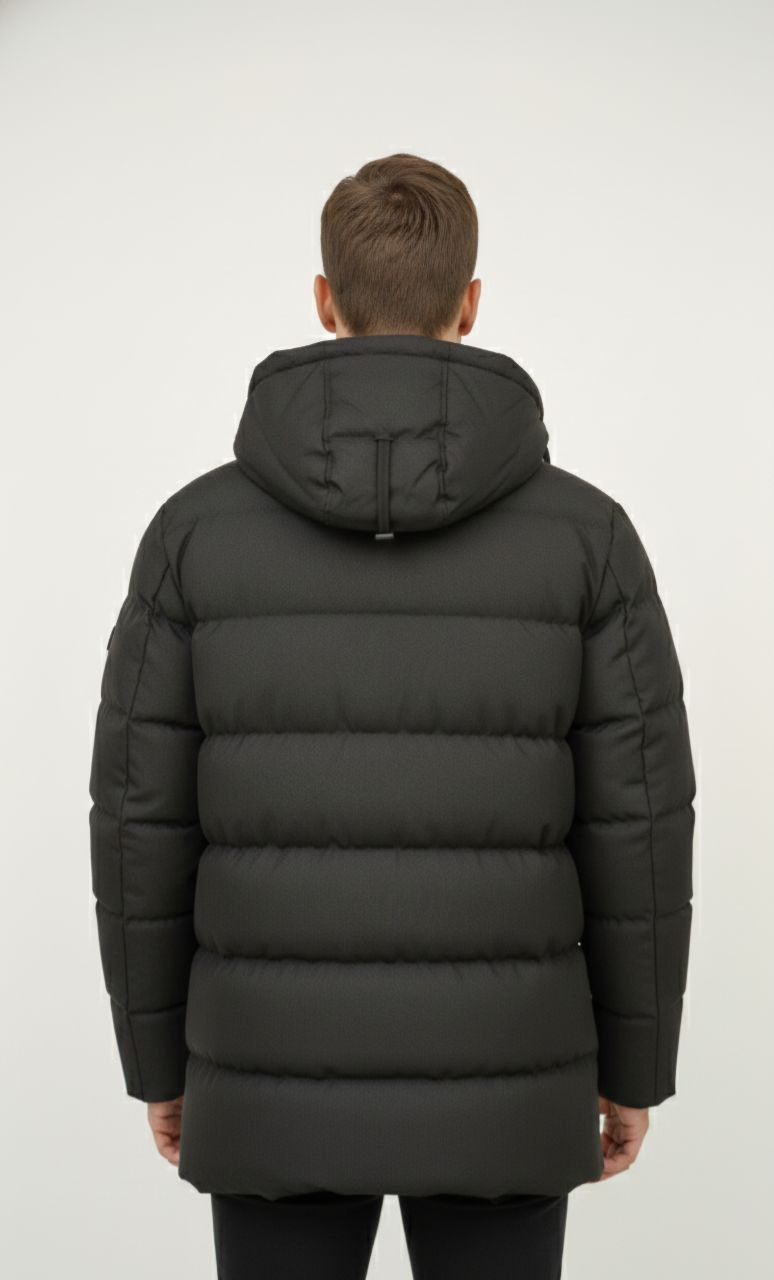 Black arctic shadow parka jacket in black | Flamingo Fits