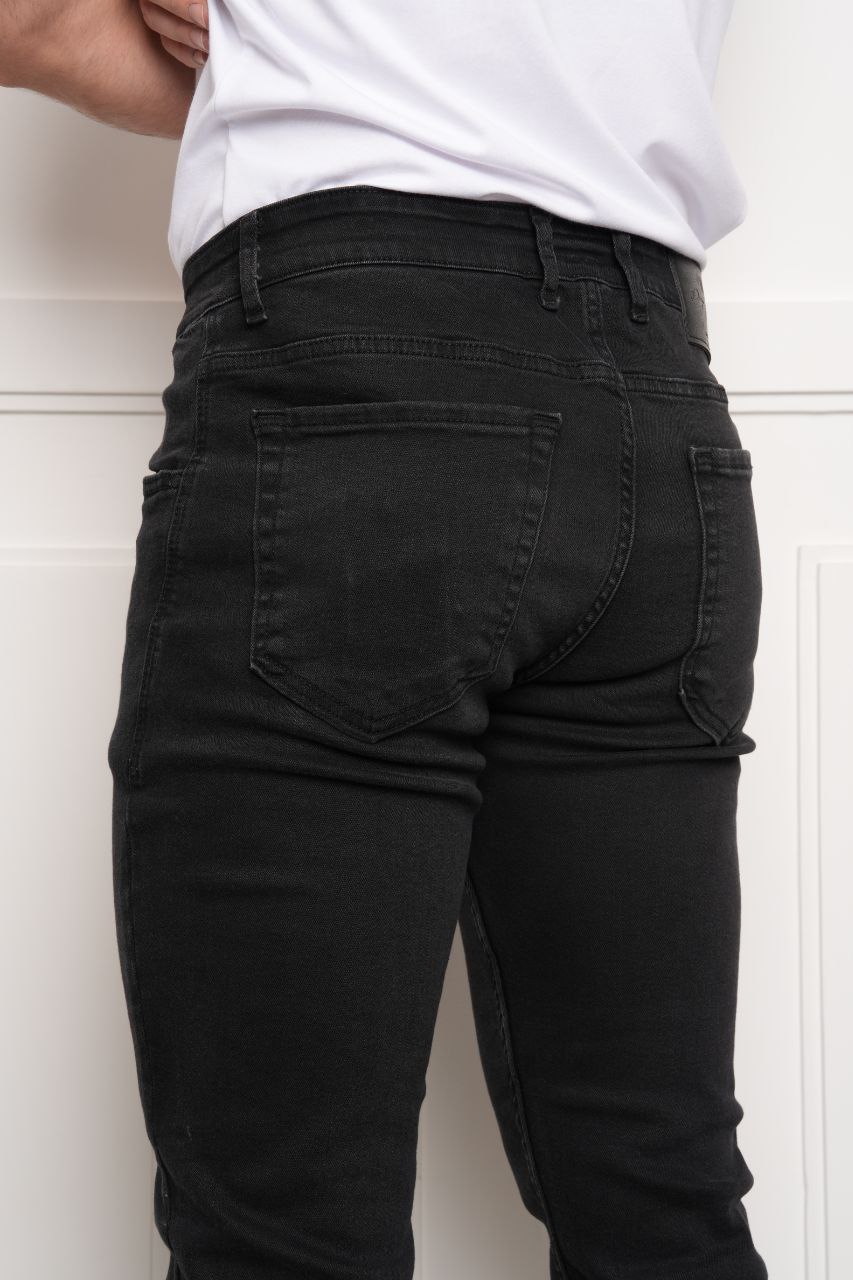 Gance charchoal slim fit jeans in PENY KS | Flamingo Fits