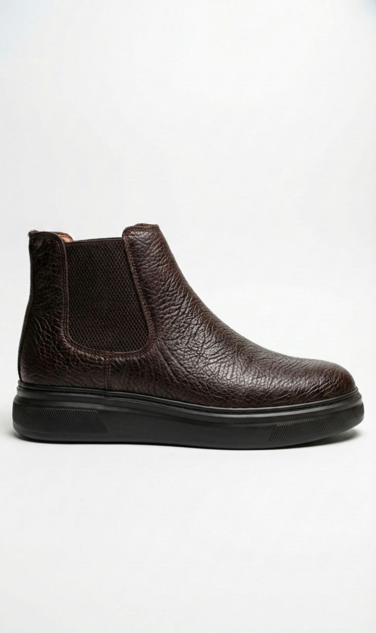 Brown  casual shadow chelsea boot in brown | Flamingo Fits