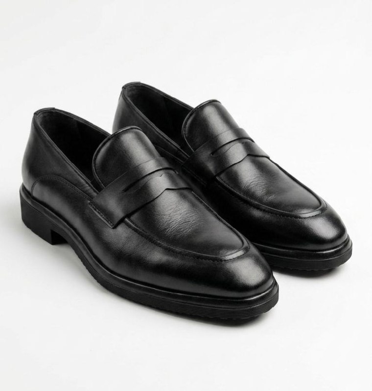 Black heritage classic loafer in black | Flamingo Fits
