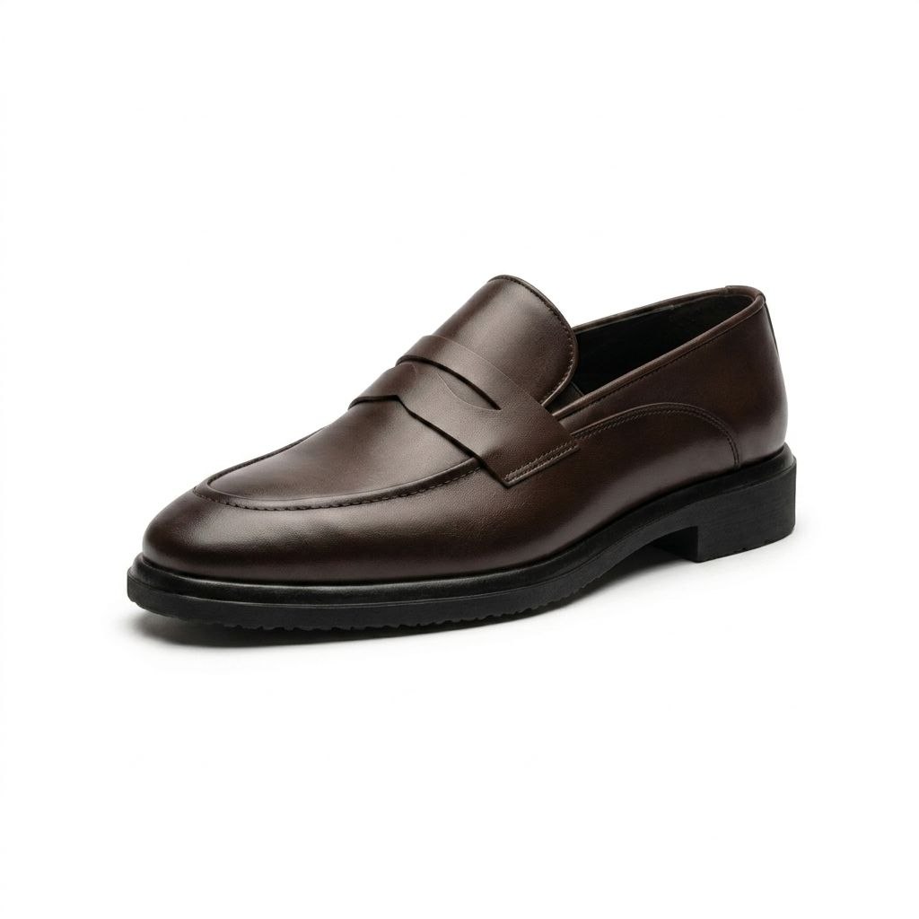 Brown heritage classic loafer in brown | Flamingo Fits