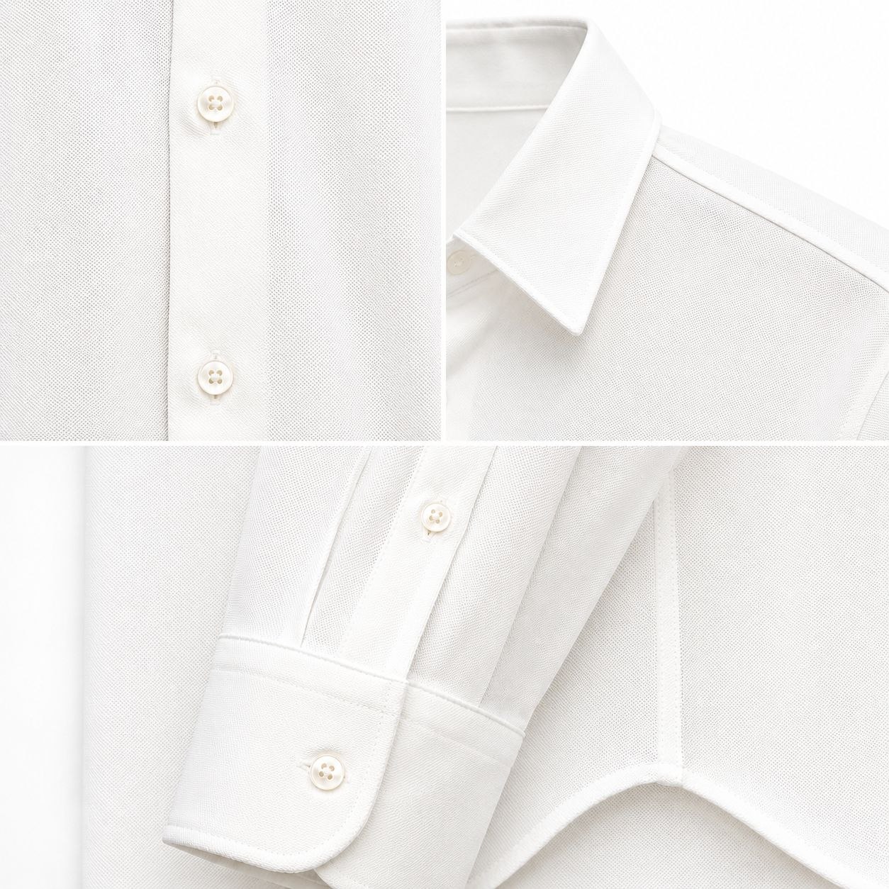 White the precision weave shirt in white | Flamingo Fits