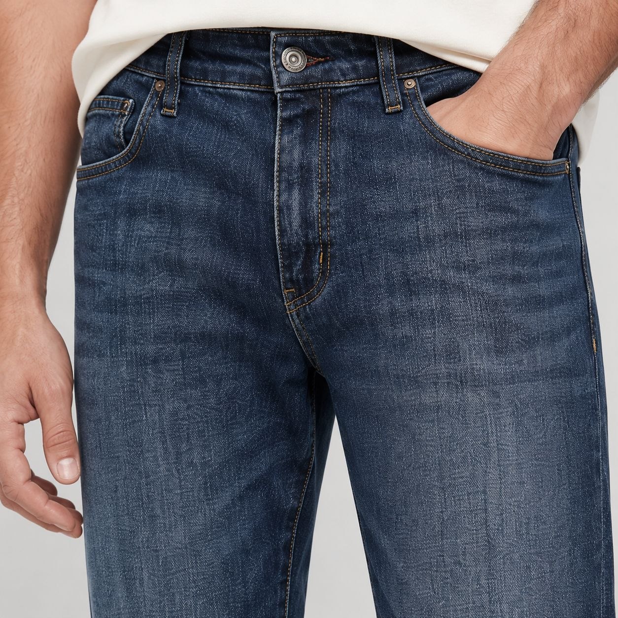 Tango comfort slim jeans in dark denim | Flamingo Fits