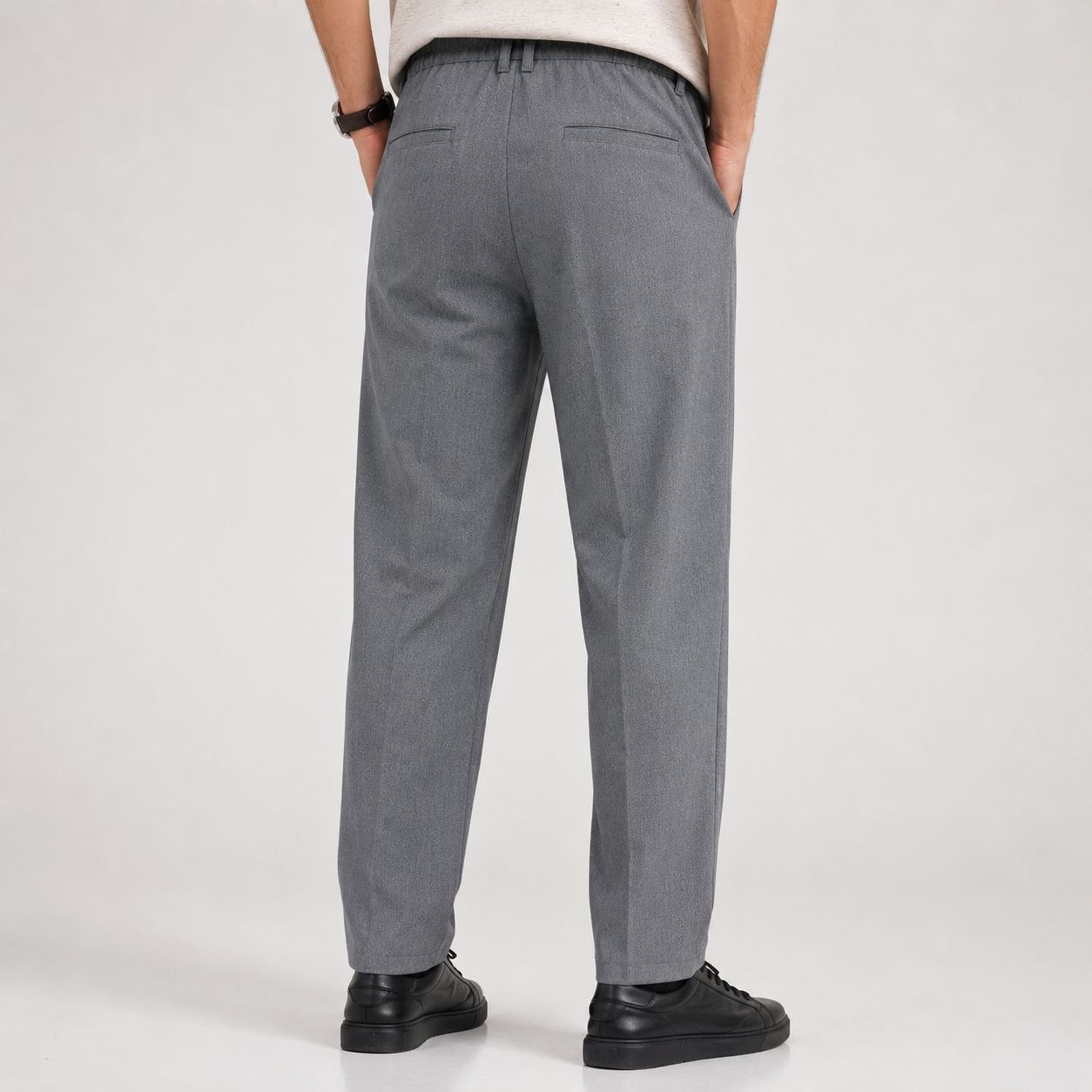 Grey rena relaxed-straight pants in grey | Flamingo Fits
