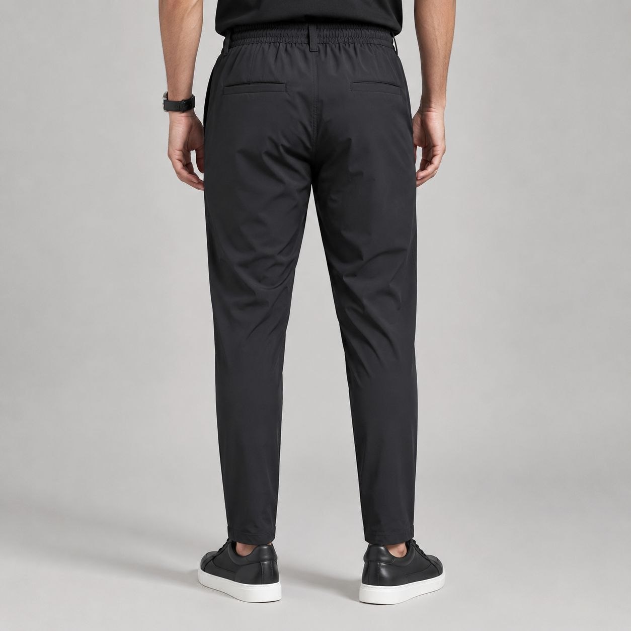 Black aeron flex jogger trouser in black | Flamingo Fits