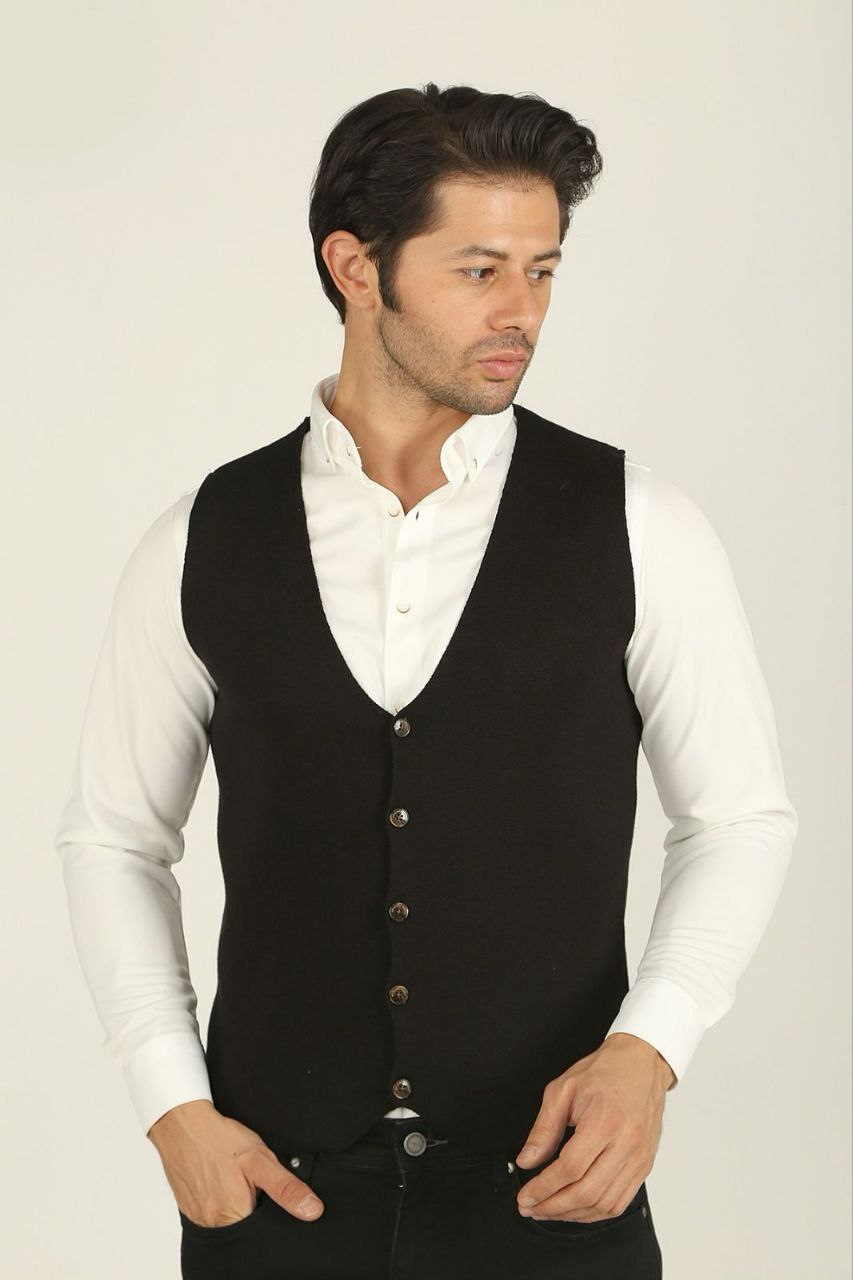 ray knitted vest